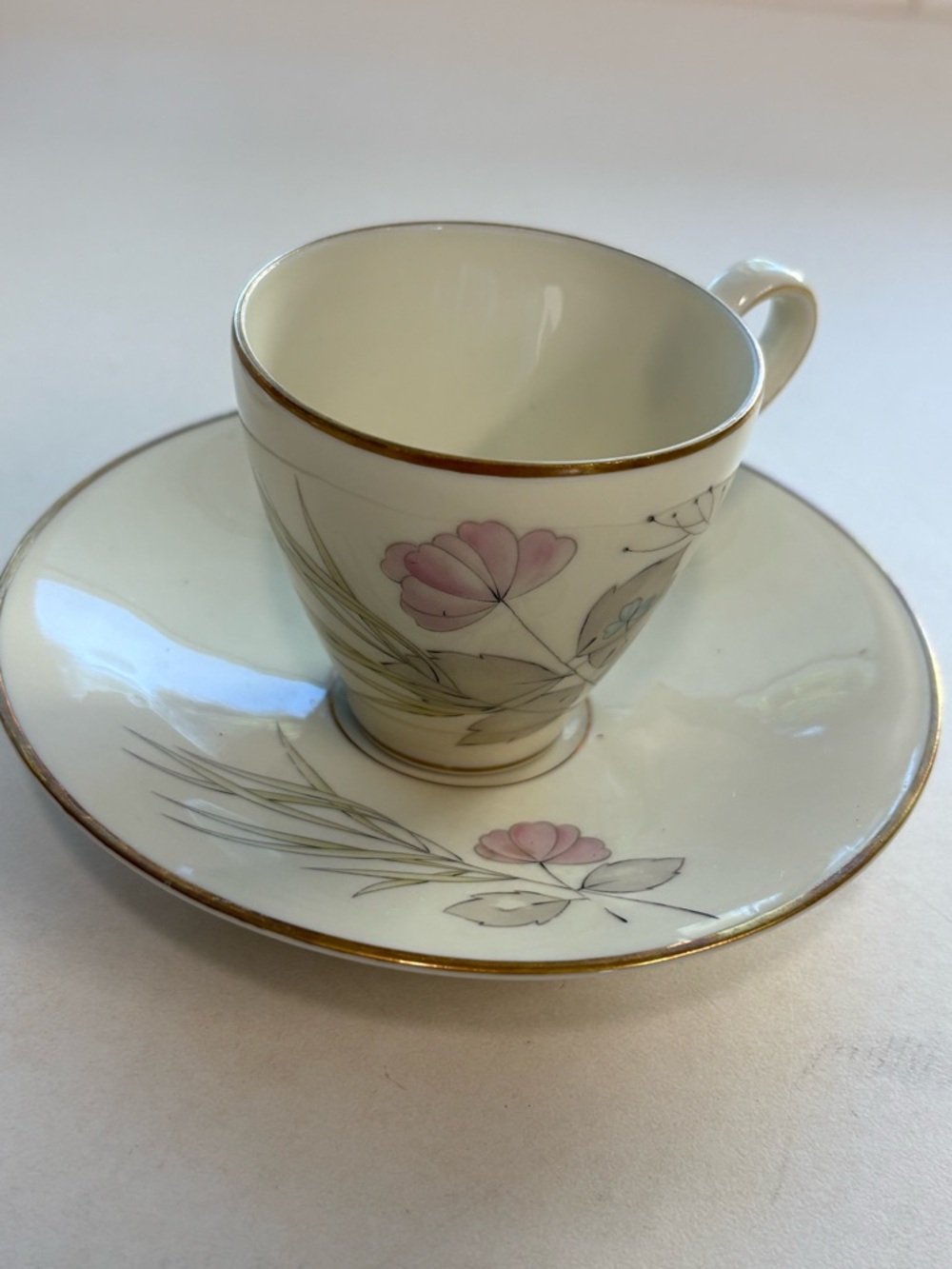 Vintage Rosenthale Kronach Germany Bettina Floral Tea Cup & Saucer